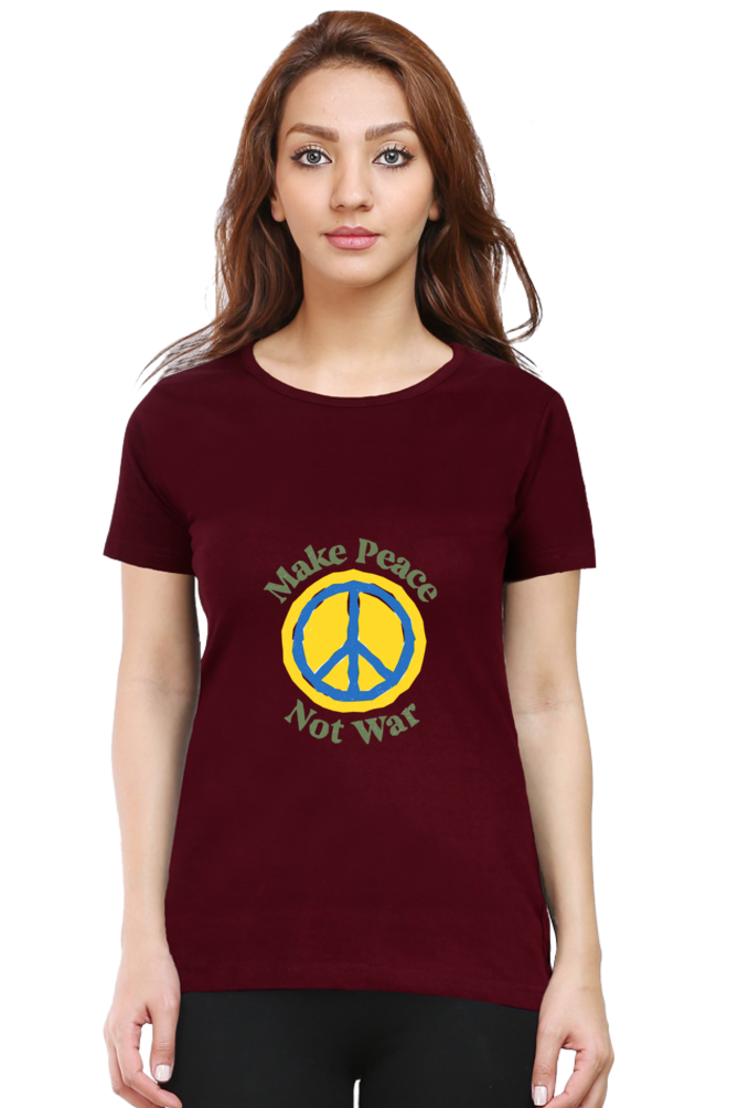 Peace Quote Thoughts Half Sleeve Printed T-Shirt