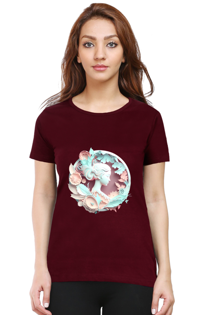 Feminine Allure Half Sleeve Printed T-Shirt