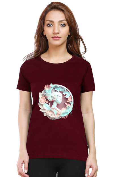 Feminine Allure Half Sleeve Printed T-Shirt