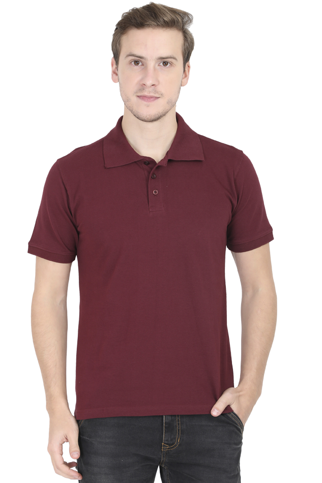 Maroon Formal Polo T-Shirt