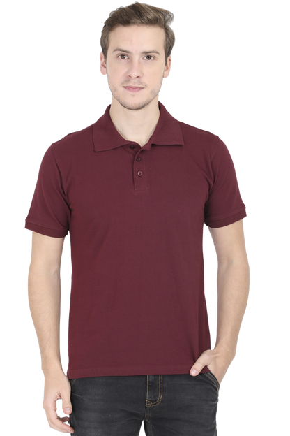 Maroon Formal Polo T-Shirt