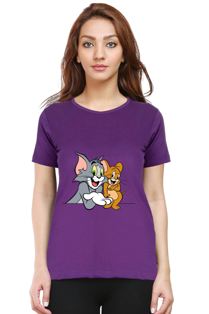 Tom & Jerry Hilarity Printed Half Sleeve T-Shirt