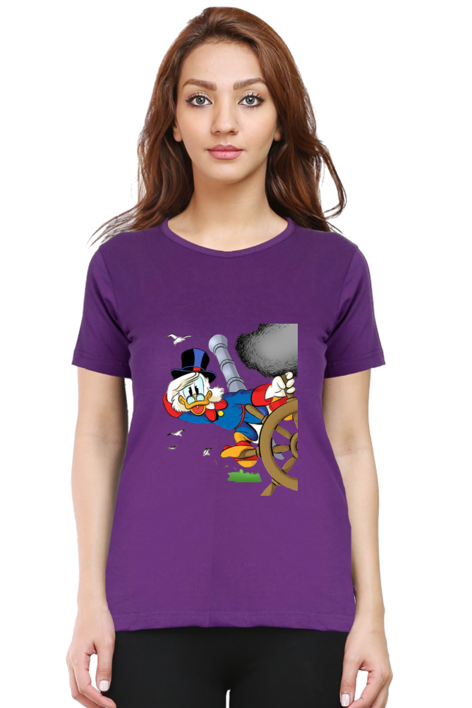 Ducktales Daze Design Half Sleeve Printed T-Shirt