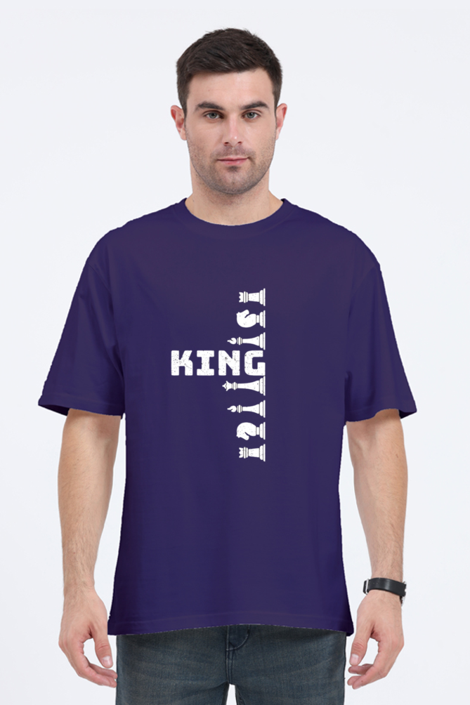 King on board Oversized Printed Unisexual T-Shirt