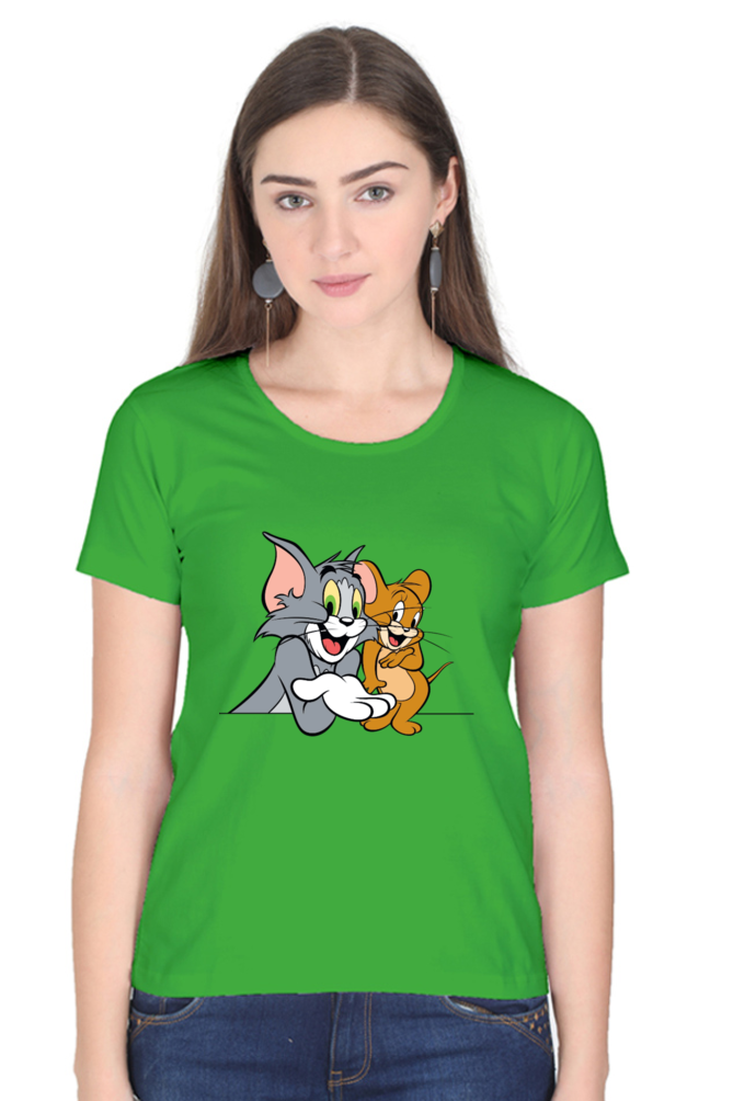 Tom & Jerry Hilarity Printed Half Sleeve T-Shirt