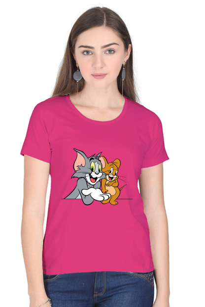 Tom & Jerry Hilarity Printed Half Sleeve T-Shirt