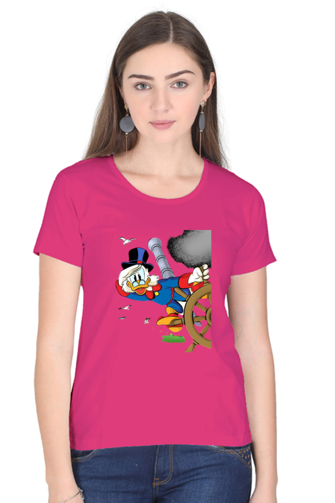 Ducktales Daze Design Half Sleeve Printed T-Shirt