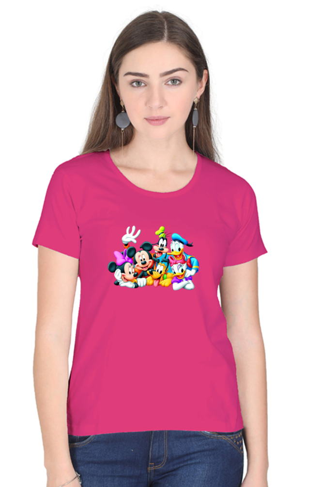 Mickey Mania Printed Half Sleeve T-Shirts