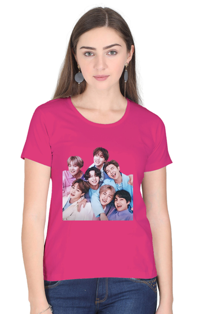 BTS Army Printed Half Sleeve T-shirt