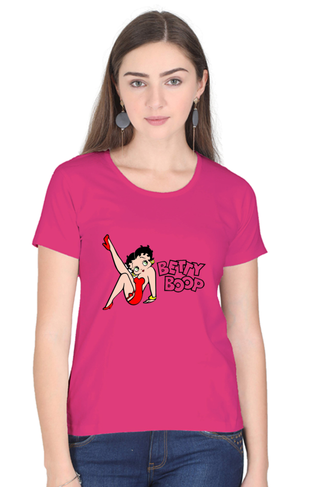 Betty Charm Printed Half Sleeve T-Shirts