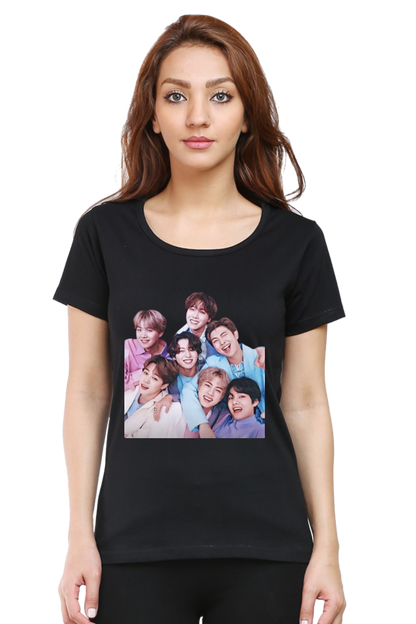 BTS Army Printed Half Sleeve T-shirt