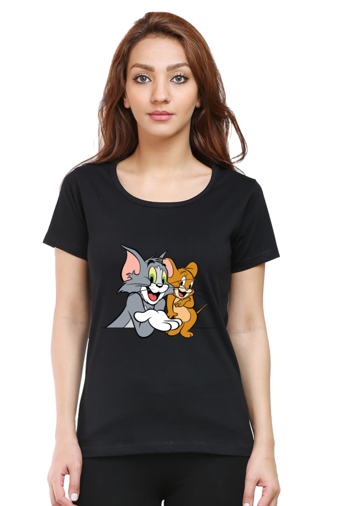 Tom & Jerry Hilarity Printed Half Sleeve T-Shirt