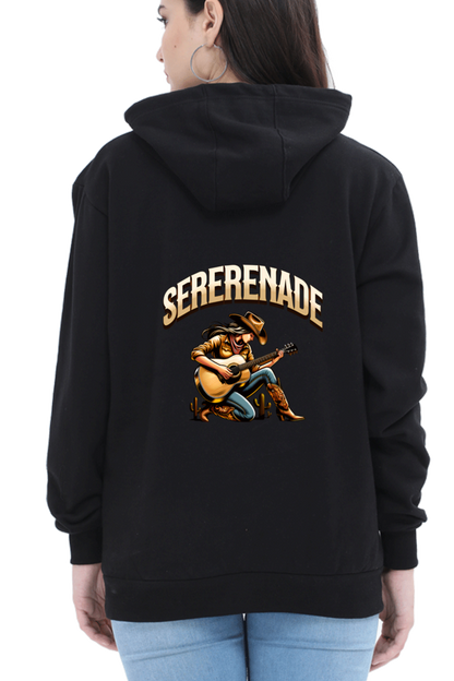 Cowgirl Serenade Art Printed Hoodie