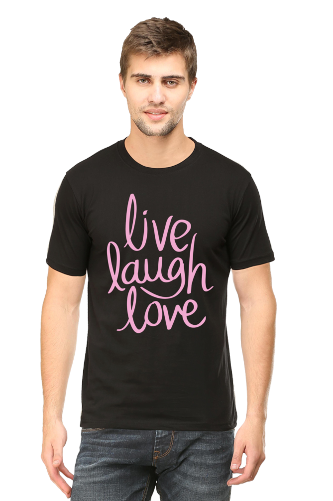 Live Laugh Love Quote Printed T-Shirt