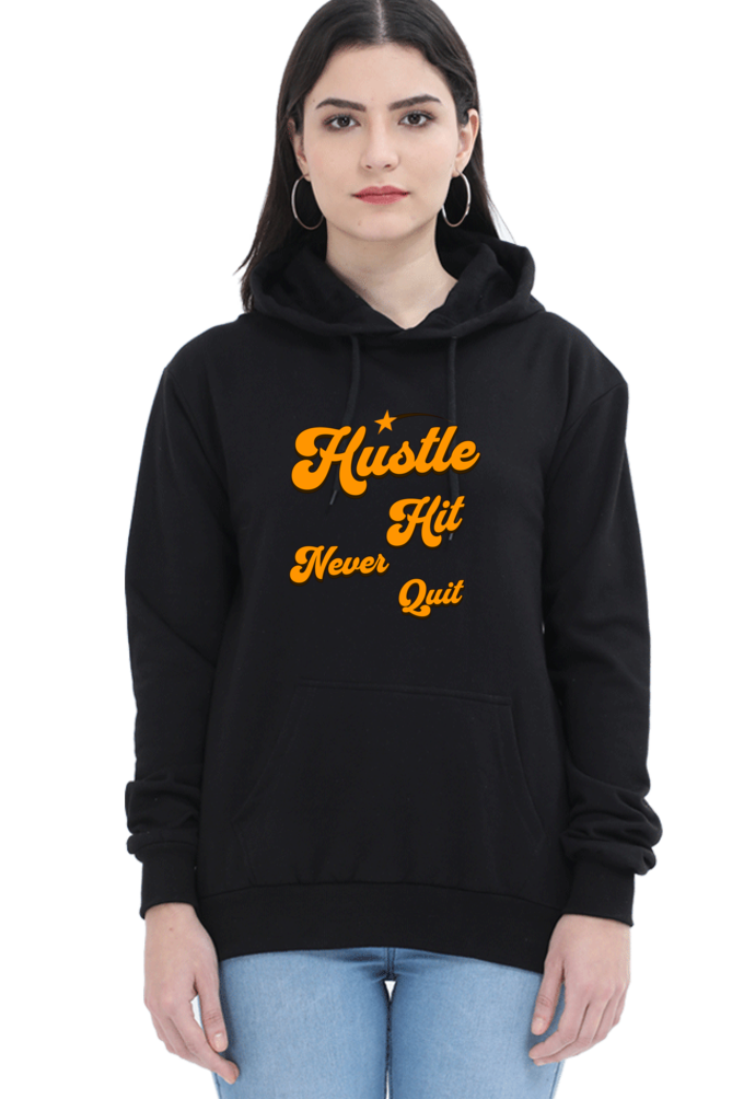 Hustle It Quote Printed Hoodie