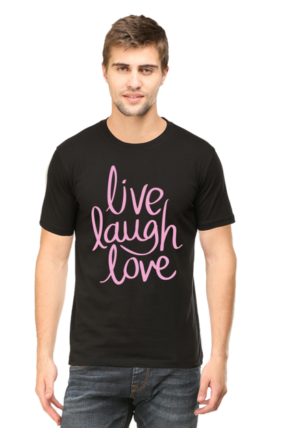 Live Laugh Love Quote Printed T-Shirt