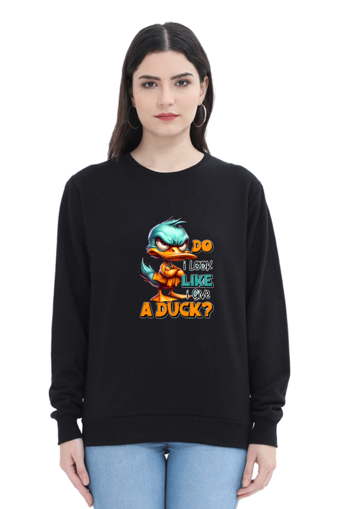 Angry Duck Graphic Printed Sweatshirt