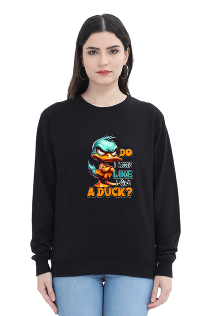 Angry Duck Graphic Printed Sweatshirt