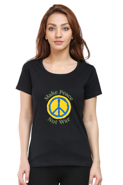 Peace Quote Thoughts Half Sleeve Printed T-Shirt