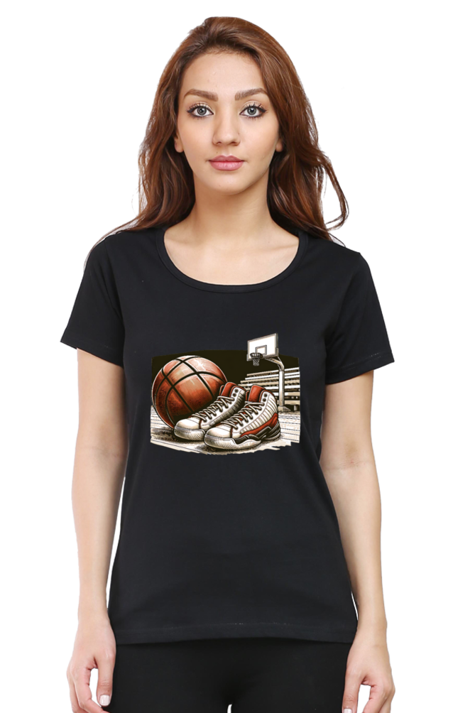 Game On Court Printed Half Sleeve T-Shirt