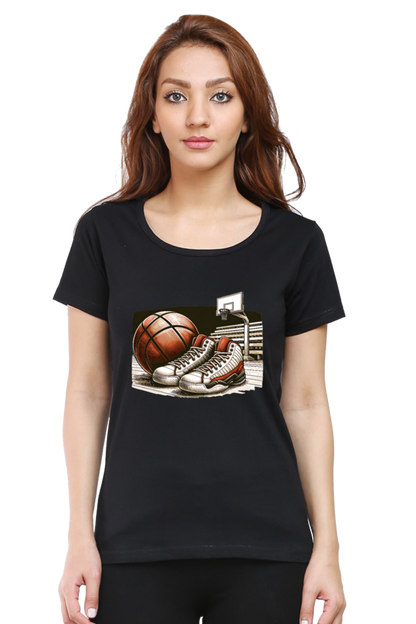 Game On Court Printed Half Sleeve T-Shirt