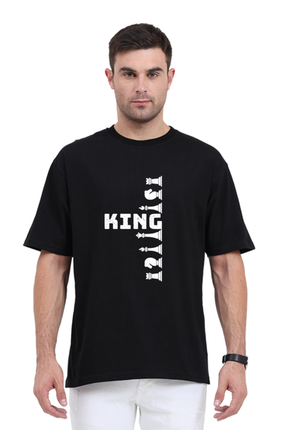 King on board Oversized Printed Unisexual T-Shirt