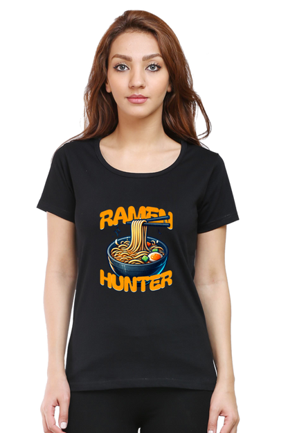 Ramen Hunter Printed Half Sleeve T-Shirt