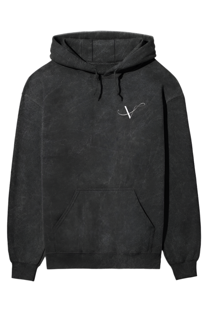 Bold Style Acidic Wash Hooded Sweatshirt