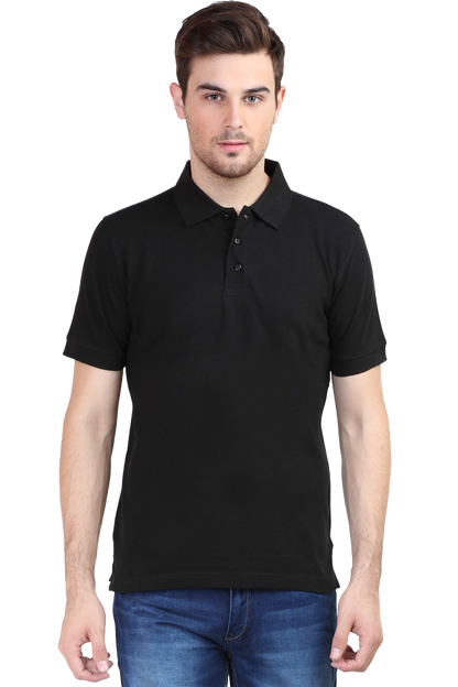 Black Formal Polo T-Shirt