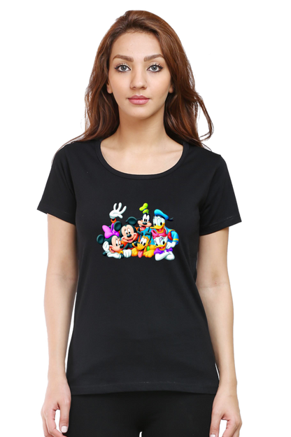 Mickey Mania Printed Half Sleeve T-Shirts