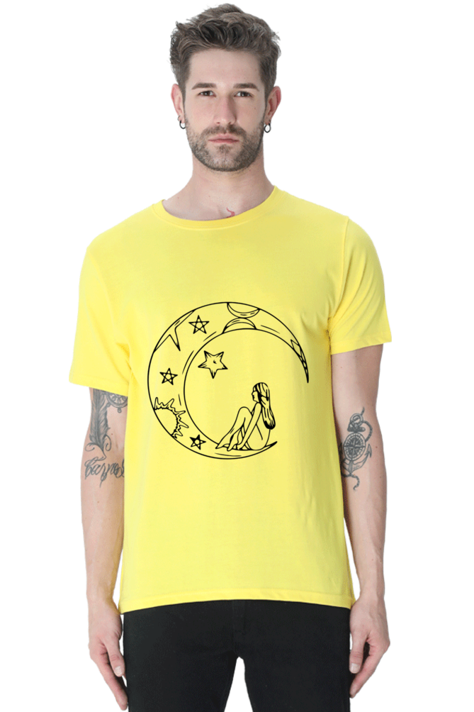 Half Moon Universe Printed T-Shirt