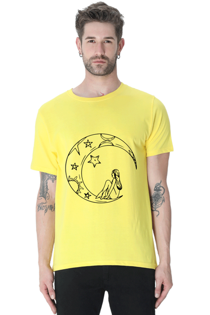 Half Moon Universe Printed T-Shirt