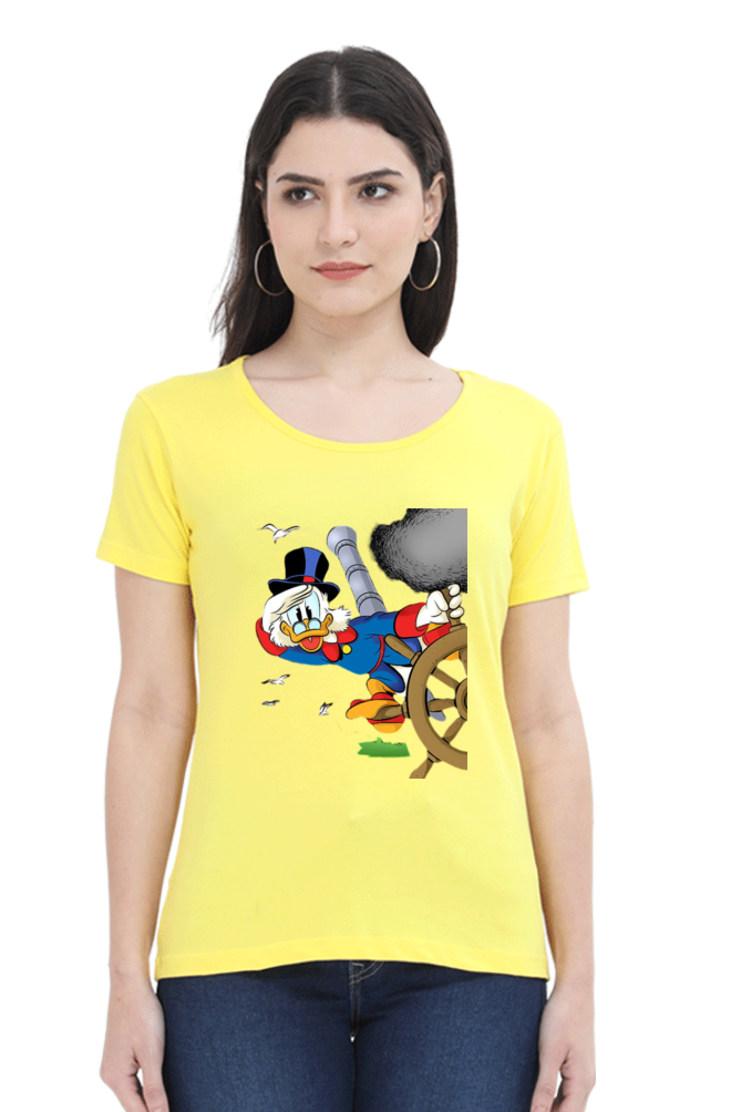 Ducktales Daze Design Half Sleeve Printed T-Shirt