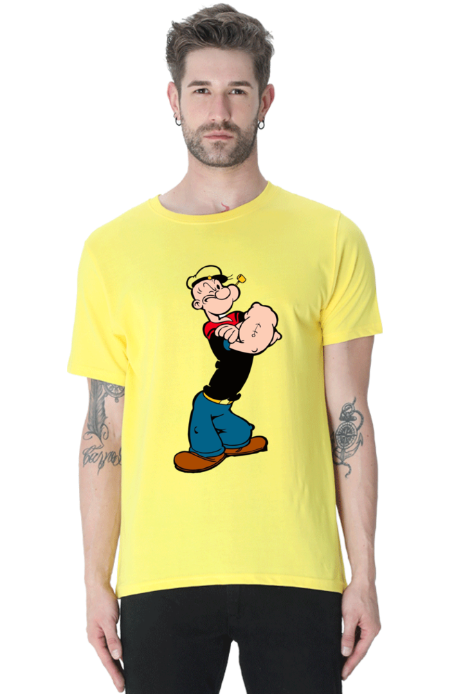 Popeye Cartoon Designed T-Shirt