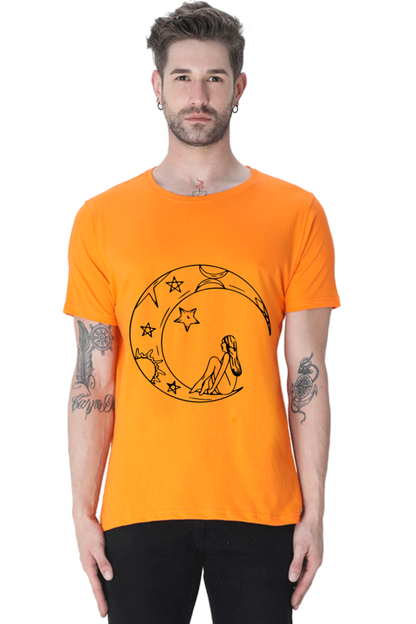 Half Moon Universe Printed T-Shirt