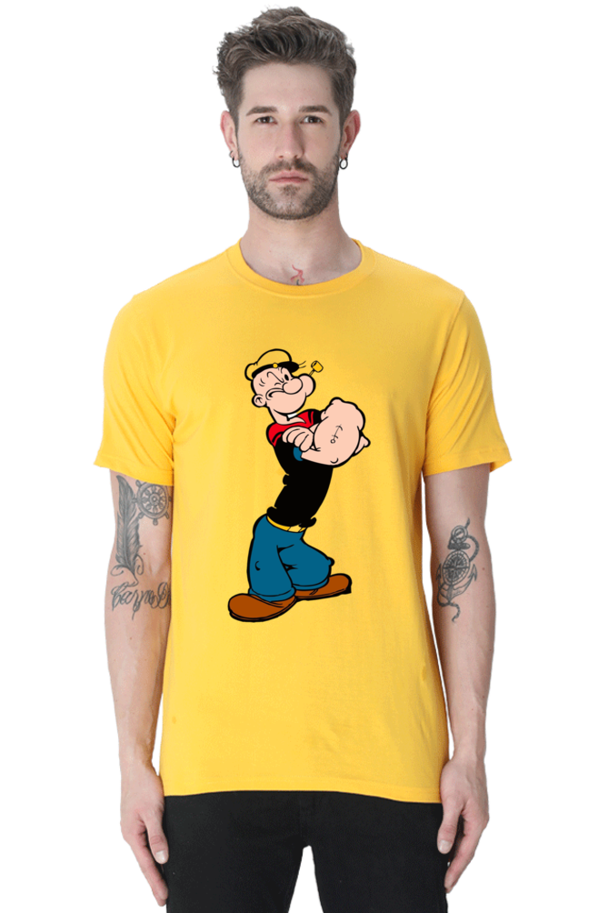 Popeye Cartoon Designed T-Shirt