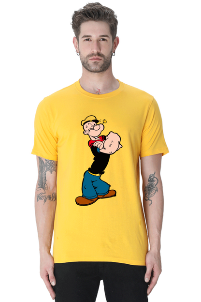 Popeye Cartoon Designed T-Shirt