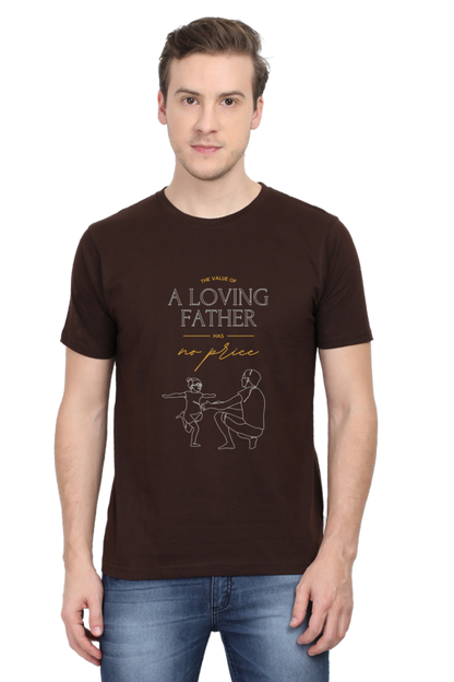 A Loving Father Printed T-Shirt