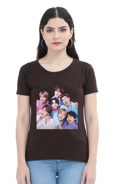 BTS Army Printed Half Sleeve T-shirt