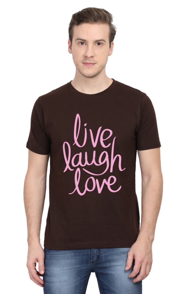 Live Laugh Love Quote Printed T-Shirt