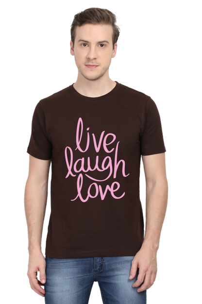 Live Laugh Love Quote Printed T-Shirt