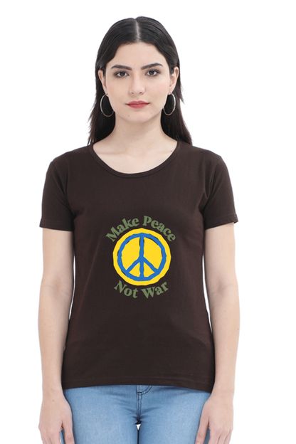 Peace Quote Thoughts Half Sleeve Printed T-Shirt