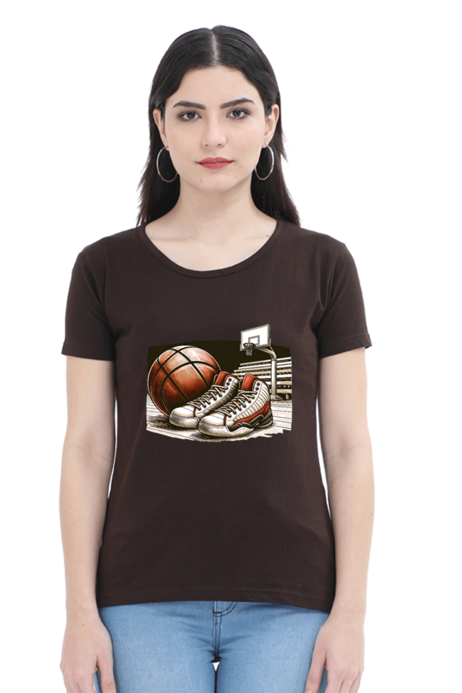 Game On Court Printed Half Sleeve T-Shirt