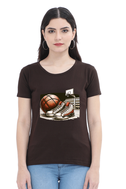 Game On Court Printed Half Sleeve T-Shirt