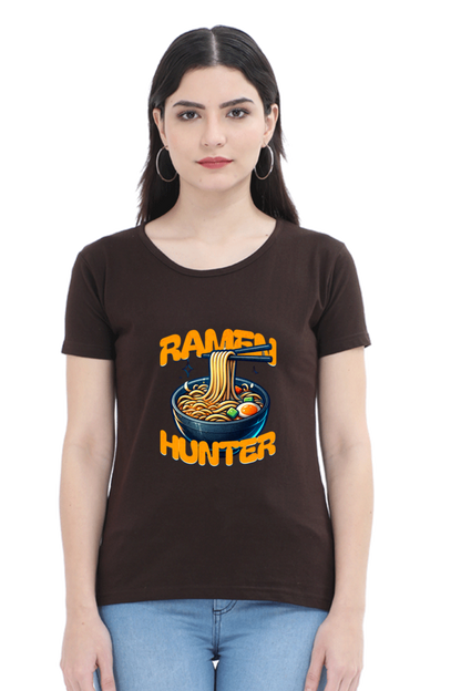 Ramen Hunter Printed Half Sleeve T-Shirt