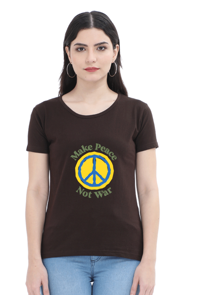 Peace Quote Thoughts Half Sleeve Printed T-Shirt