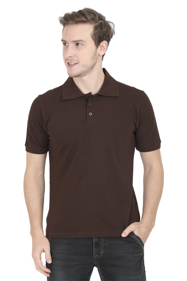 Coffee Brown Formal Polo T-Shirt