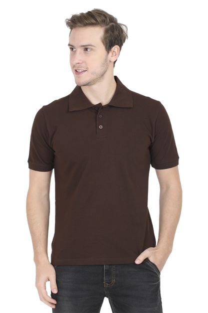 Coffee Brown Formal Polo T-Shirt