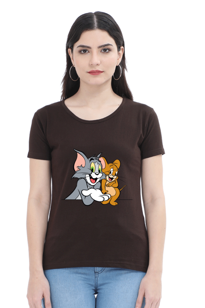 Tom & Jerry Hilarity Printed Half Sleeve T-Shirt