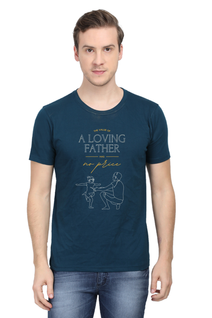 A Loving Father Printed T-Shirt